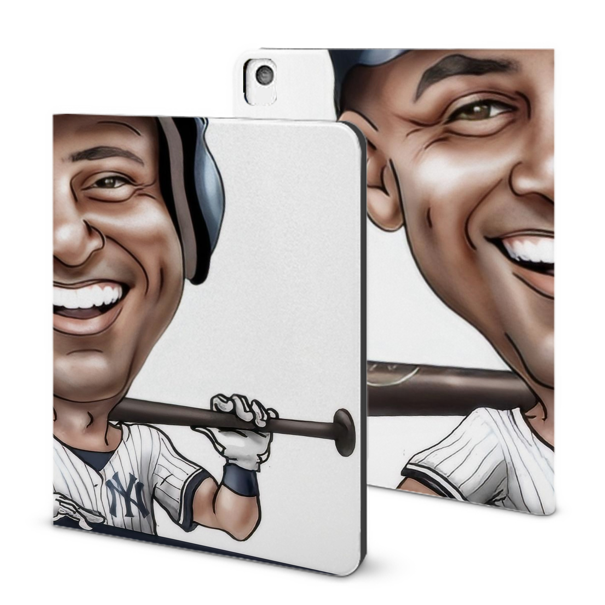 Derek Jeter 18 IPad Book-Style Case With Pencil Slot – Slim PU & TPU Cover – Full Protection, Precise Fit, Water & Scratch Resistant